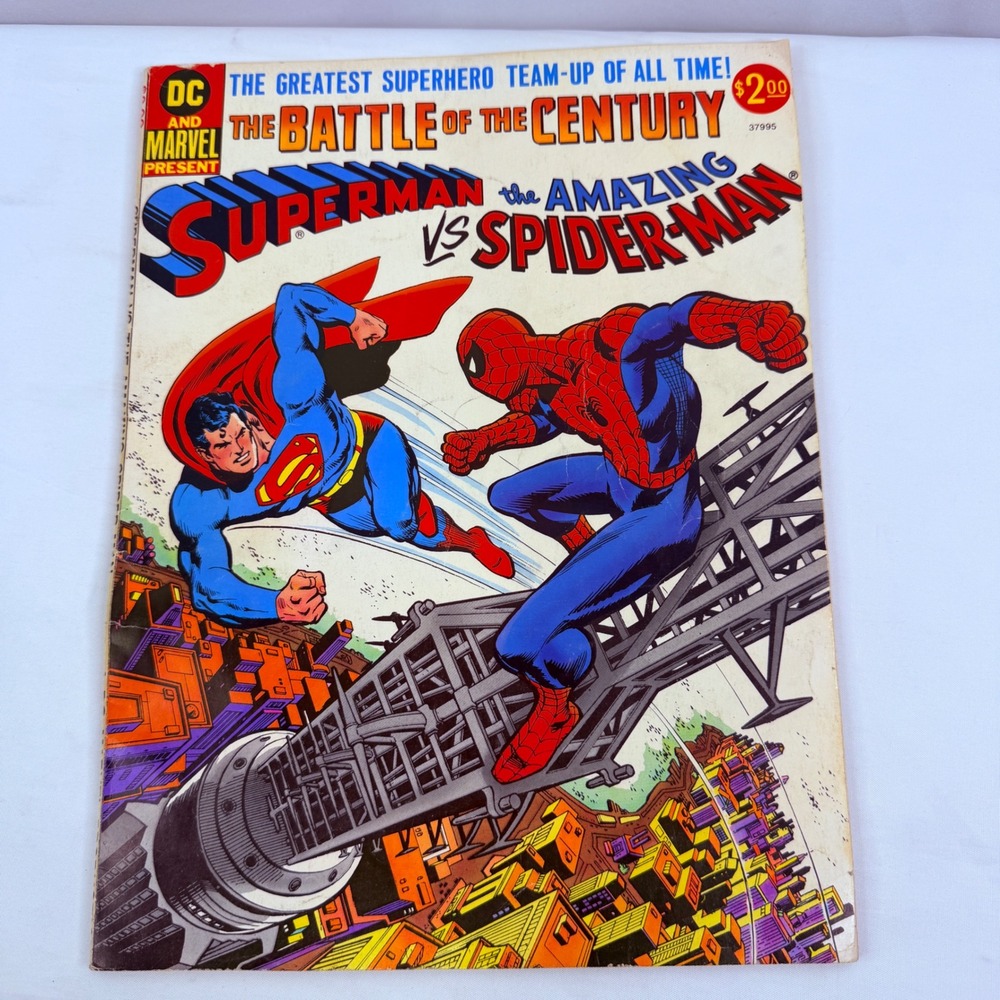 1976 DC Marvel Superman vs Spider-Man Treasury Edition Battle of the Century 1st